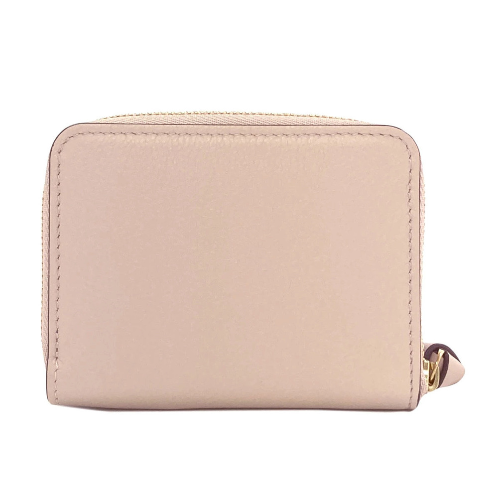 Louis Vuitton Zippy Wallet Coin Purse Lockme Case Taurillon Leather Cream